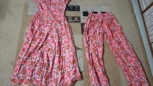 Floral Kurta Set Size- Medium