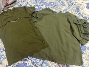 Olive Green Tops - Set of 2