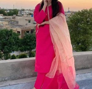 Elegant Pink Kurta Set with Dupatta