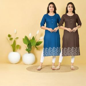 Rayon Kurtis 3 combo offer