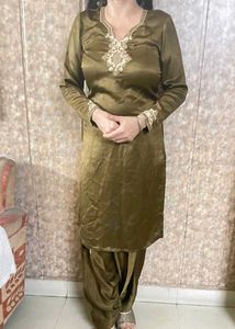 Elegant Satin  Kurta Set