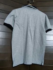 Vivid Bharti Men Gray Polo T-Shirt