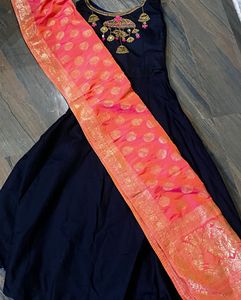 anarkali gown with Dupatta