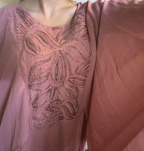 Dusty Rose Kaftan Dress