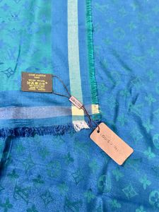 Elegant Blue LV Shawl