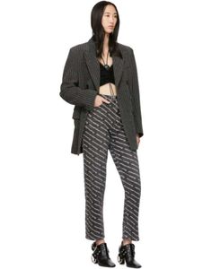 alexanderwangny logo patterned Denims