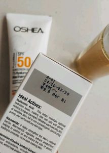 Oshea Vitamin C Toner &amp; SPF 50 Sunscreen