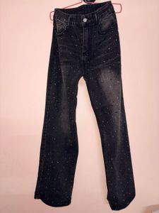 Sparkle Wide Leg Jeans