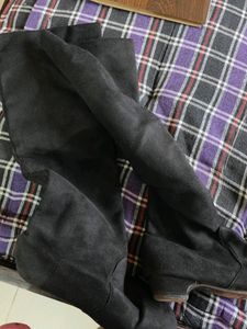 Black Velvet Boots