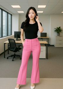 Pink Flare Trousers 💓💝