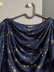 Elegant Navy Blue Ethnic Gown
