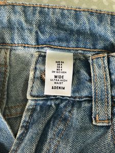H&amp;M Ultra High Waist Wide Leg Jeans