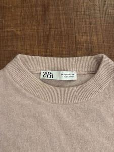 ZARA Sweater in Baby Pink Merino Wool