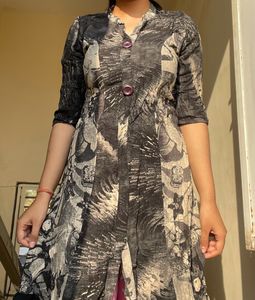 Slit Black Kurti