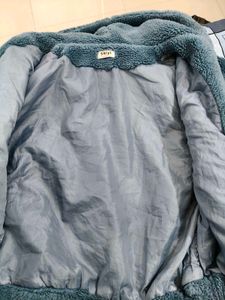 Oversize Blue Fleece Hoodie