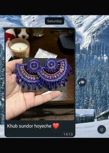 Beaded Statement Earrings