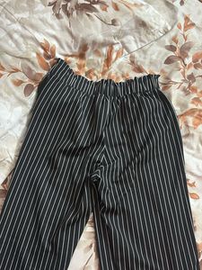 Striped Wide-Leg Pants