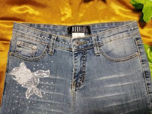 Embellished Flare Jeans