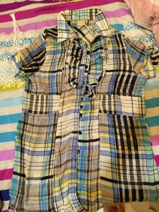Very Beautiful Ruffel Long Shirt  For Women