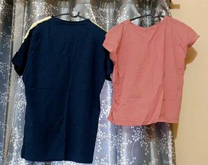 T-Shirt Bundle: Graphic Tee &amp; Solid Top