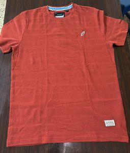 Superdry Brand New Orange Textured T-Shirt