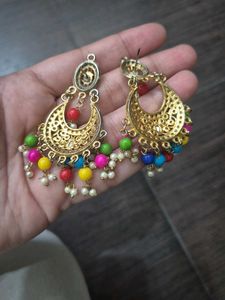 Ethnic Inspired Pearl Necklace &amp; Earring Set