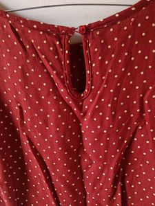fig Red Polka Dot Top - XS