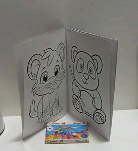 Kids Sketch Book &amp; Crayons Bundle Of 5 Set