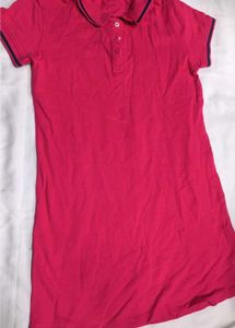 Pink Polo Style Dress