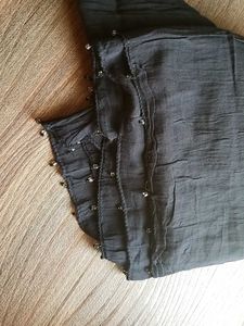 Black Cotton Dupatta