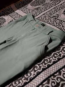 Green Casual Pants