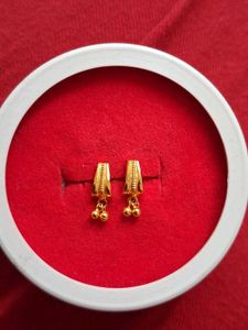 Golden Drop Earrings Small Size