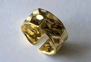 Hammered ring Anti tarnish