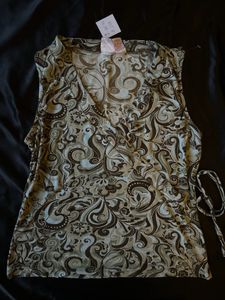 Paisley Print Y2K Top