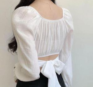 Chic White Tie-Back Top