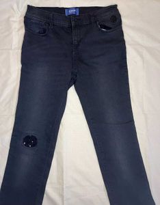 Old Navy Black Denim Jeans For Girls
