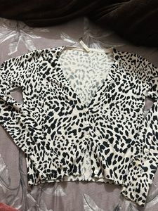 Animal Print Cardigan