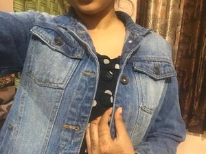 A Dark Blue Denim Jacket For Casual Wear❤️