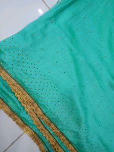 Heavy Wedding Saree New With Blouse Piece