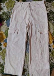 White Cargo Pants
