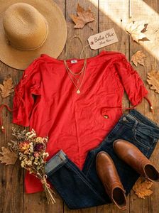 Boho Chic Red T-Shirt