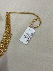 Gold Polish necklace Set With Earrings