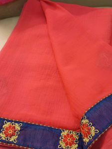 Elegant Embroidered Saree
