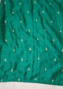 Green Embroidered Kurta