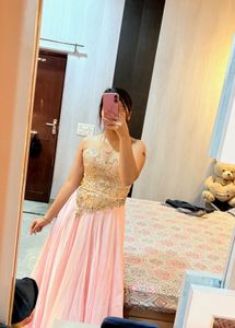 Strapless Embroided Stylish Gown🌸❤️🌼
