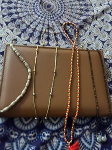 Mangalsutra With Do Mala Aur Hand Tulsi Bracelet