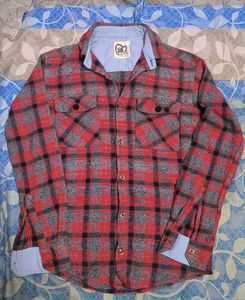 Red & Black Plaid Flannel Shirt