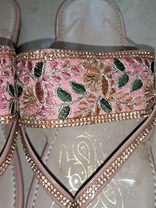 Embelished Pink Flats