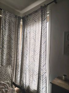 pure cotton curtains - set of 6 - 9 feet