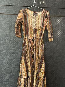 Boho Print Midi Dress